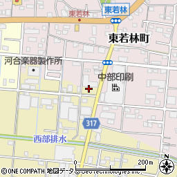 静岡県浜松市中央区新橋町168周辺の地図
