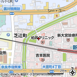 奈良県奈良市芝辻町4丁目13周辺の地図