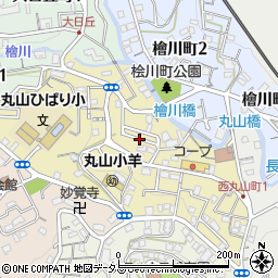 兵庫県神戸市長田区西丸山町2丁目周辺の地図