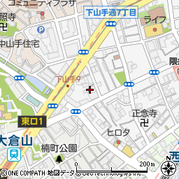 兵庫県神戸市中央区下山手通9丁目7-7周辺の地図