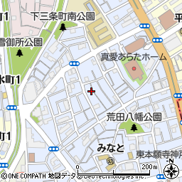 兵庫県神戸市兵庫区荒田町3丁目57-16周辺の地図