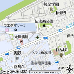 大阪市営酉島東住宅２号館周辺の地図