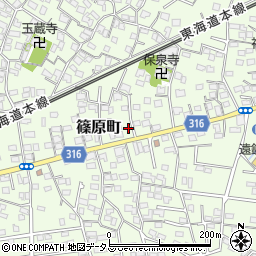 静岡県浜松市中央区篠原町3923周辺の地図