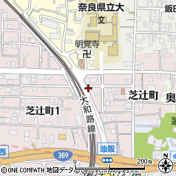 奈良県奈良市芝辻町73周辺の地図