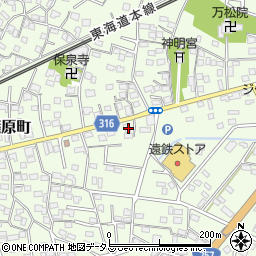 静岡県浜松市中央区篠原町14039周辺の地図