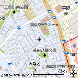 兵庫県神戸市兵庫区荒田町3丁目53-3周辺の地図