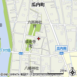 静岡県浜松市中央区瓜内町755周辺の地図