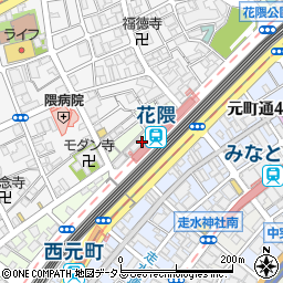 兵庫県神戸市中央区北長狭通6丁目周辺の地図