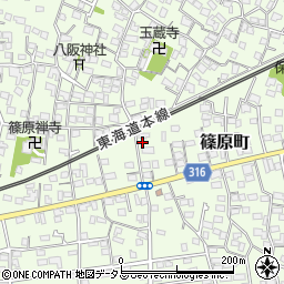 静岡県浜松市中央区篠原町3950周辺の地図