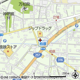 静岡県浜松市中央区篠原町21599周辺の地図