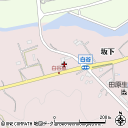 愛知県田原市白谷町坂下周辺の地図