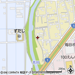 静岡県浜松市中央区芳川町884周辺の地図