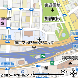 ベリスタ神戸旧居留地周辺の地図
