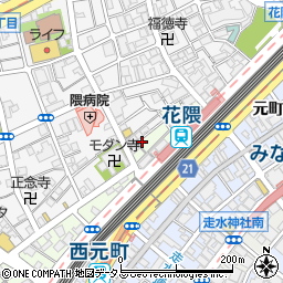 兵庫県神戸市中央区北長狭通6丁目4-14周辺の地図