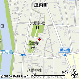 静岡県浜松市中央区瓜内町755-2周辺の地図