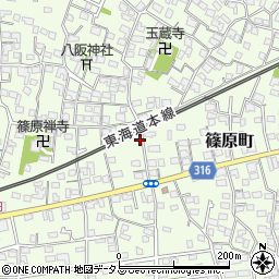 静岡県浜松市中央区篠原町3980周辺の地図
