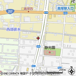 静岡県浜松市中央区高塚町2391周辺の地図