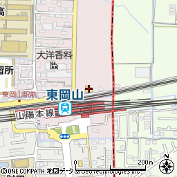 デイリーヤマザキ東岡山駅北口店周辺の地図