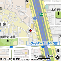 大阪府東大阪市七軒家2-13周辺の地図