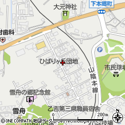 島根県益田市下本郷町924-3周辺の地図
