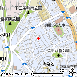 兵庫県神戸市兵庫区荒田町3丁目57-11周辺の地図