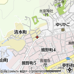 兵庫県神戸市兵庫区清水町1-12周辺の地図