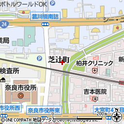 奈良県奈良市芝辻町501周辺の地図