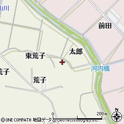 愛知県豊橋市杉山町東荒子周辺の地図