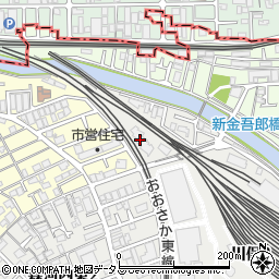 エリオス東大阪周辺の地図