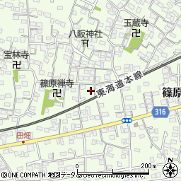 静岡県浜松市中央区篠原町3973周辺の地図