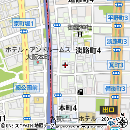 株式会社リンクスタッフ　大阪本社看護士支援事業部周辺の地図