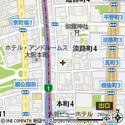 株式会社リンクスタッフ　大阪本社看護士支援事業部周辺の地図