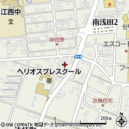 静岡県浜松市中央区法枝町75周辺の地図