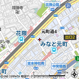 元町フラワー周辺の地図
