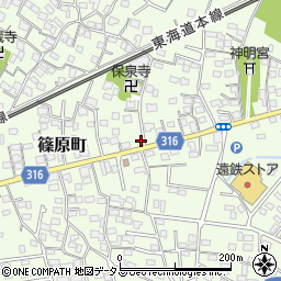 静岡県浜松市中央区篠原町3914周辺の地図