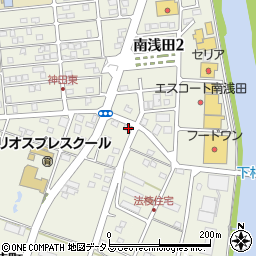 静岡県浜松市中央区法枝町70周辺の地図