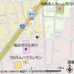 静岡県浜松市中央区芳川町543周辺の地図