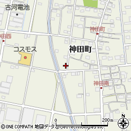 静岡県浜松市中央区神田町1011周辺の地図