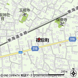 静岡県浜松市中央区篠原町3931周辺の地図