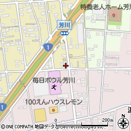 静岡県浜松市中央区芳川町547周辺の地図