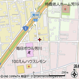 静岡県浜松市中央区芳川町544周辺の地図