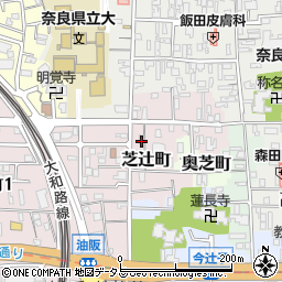 奈良県奈良市芝辻町858-40周辺の地図