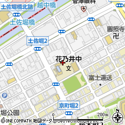 大阪市立花乃井中学校周辺の地図