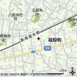 静岡県浜松市中央区篠原町3947周辺の地図