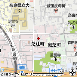 奈良県奈良市芝辻町858-14周辺の地図