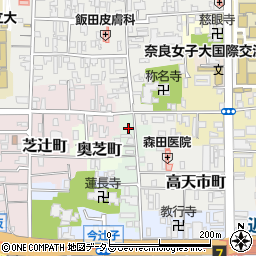 奈良県奈良市阪新屋町28周辺の地図