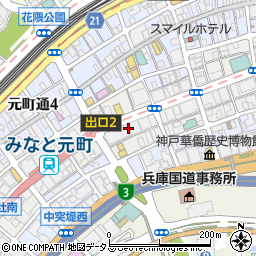 神戸博愛病院周辺の地図