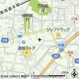 静岡県浜松市中央区篠原町14100周辺の地図