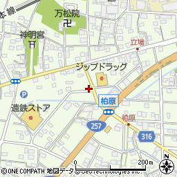 静岡県浜松市中央区篠原町21518周辺の地図