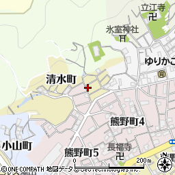 兵庫県神戸市兵庫区清水町3-8周辺の地図